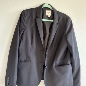 J. Crew outlet 100% wool woman’s blazer size 14 FLAW Black.
